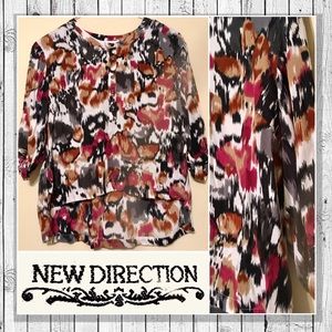 NEW DIRECTION HI-Low Top     NWOT